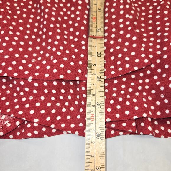 Loft Womens Size 16 Romper Flowy Wrap Tie Polka Dot Shorts Beach Vacation - Picture 10 of 16